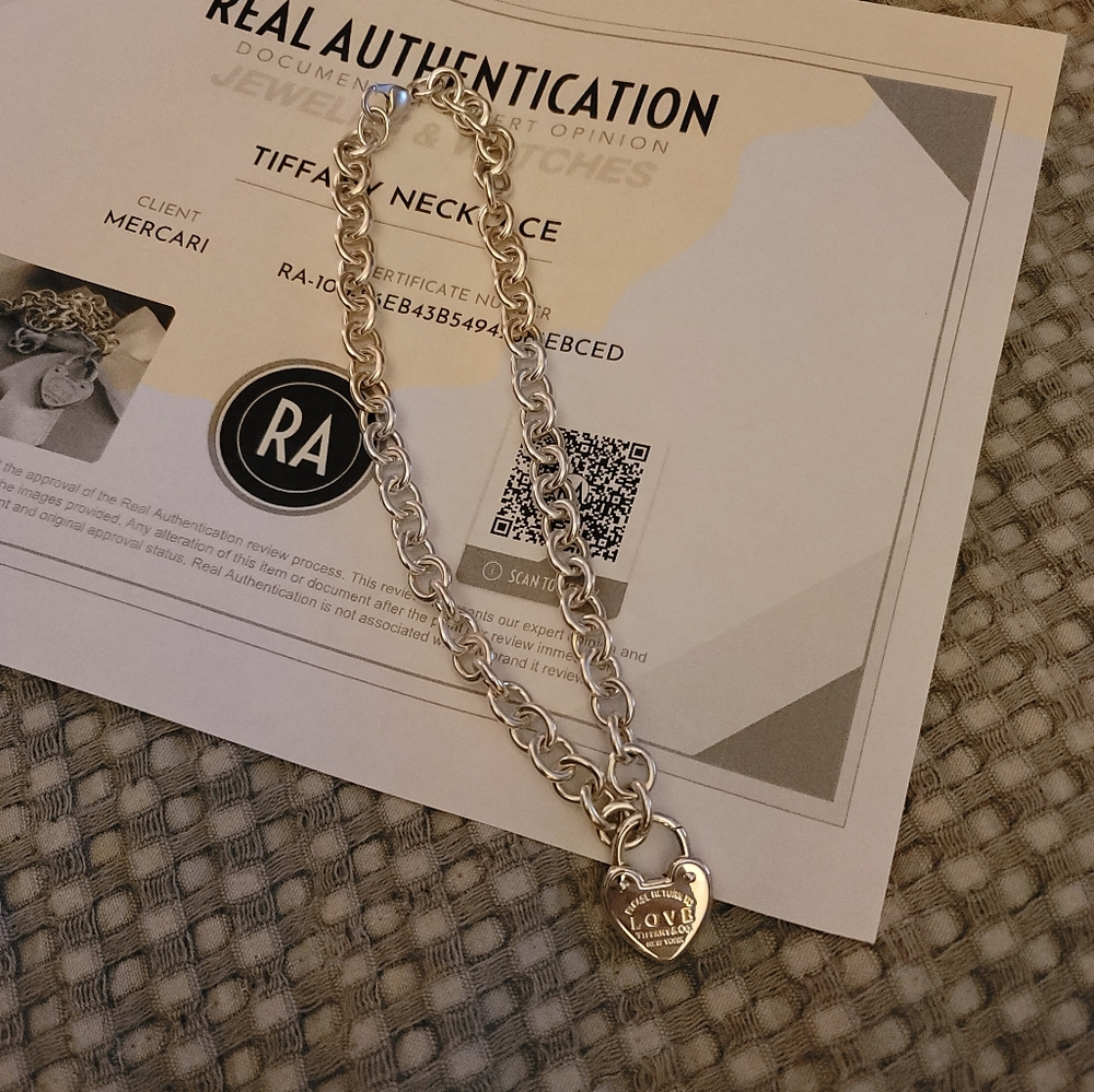 Tiffany & Co Heart Lock Necklace/ Gorgeous/ Coa